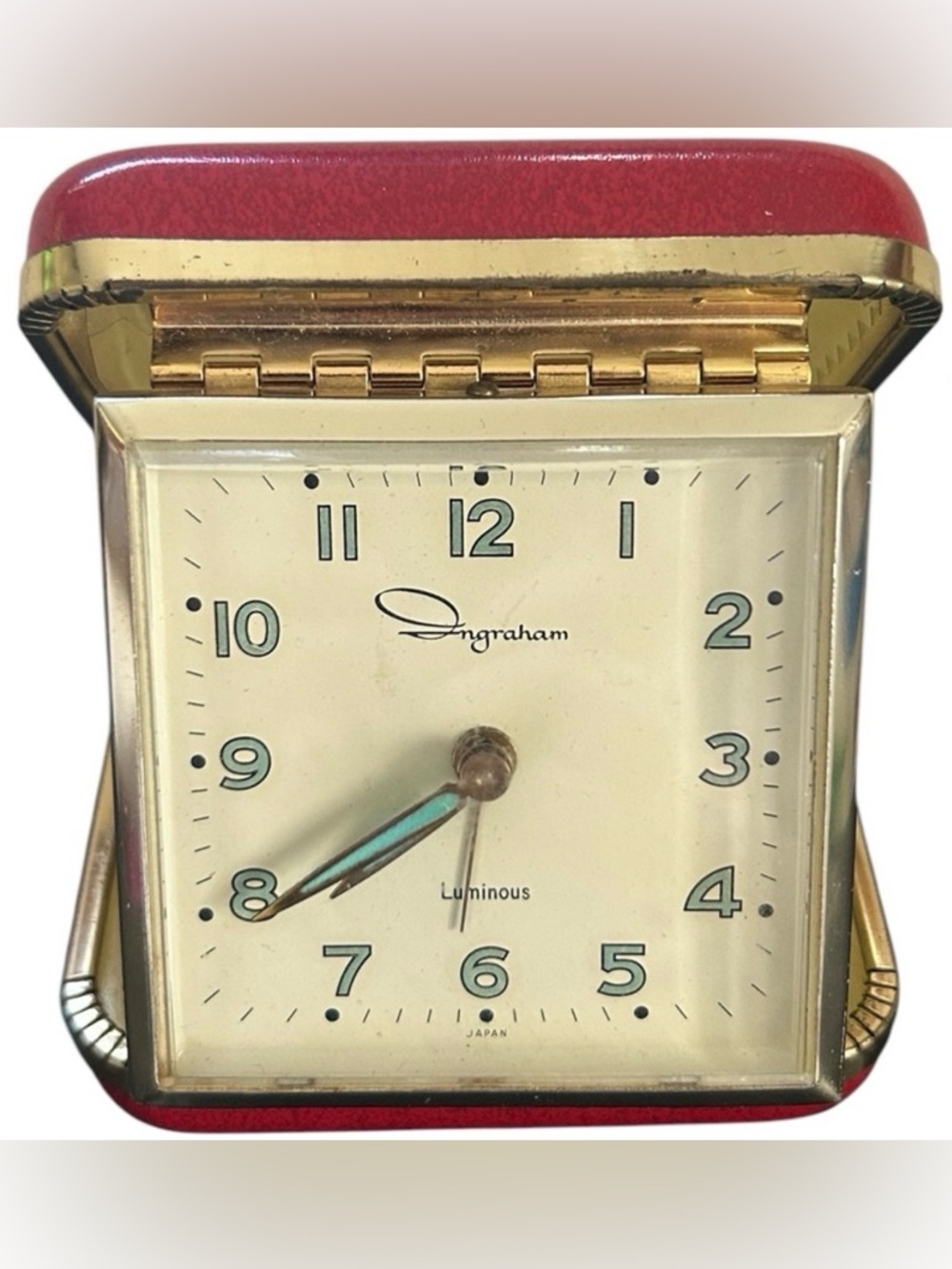 VINTAGE INGRAHAM TRAVEL ALARM CLOCK